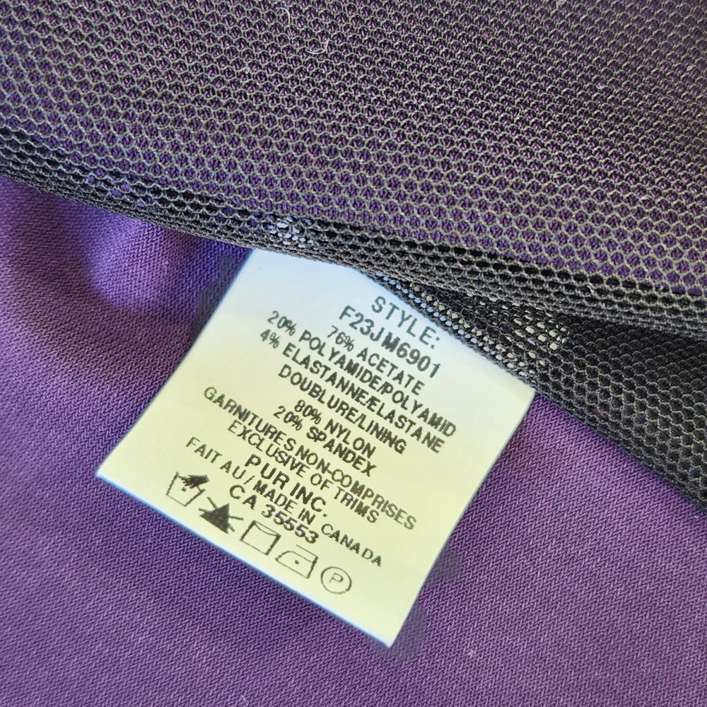 Iris Setlakwe NWT Womens Purple Short Jacket Double Collar L Designer Split Cuff - Picture 10 of 11